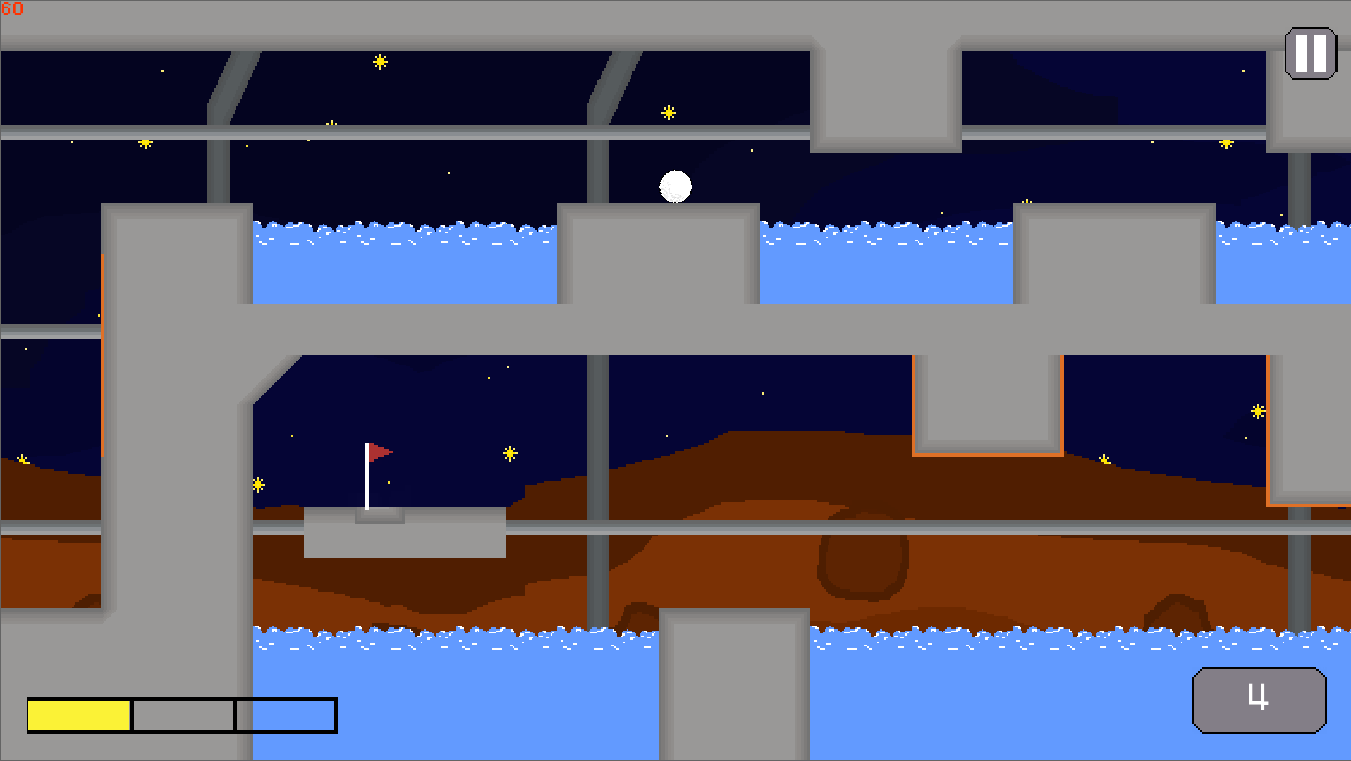 Over 100 hand-crafted levels in Super Golf Race game