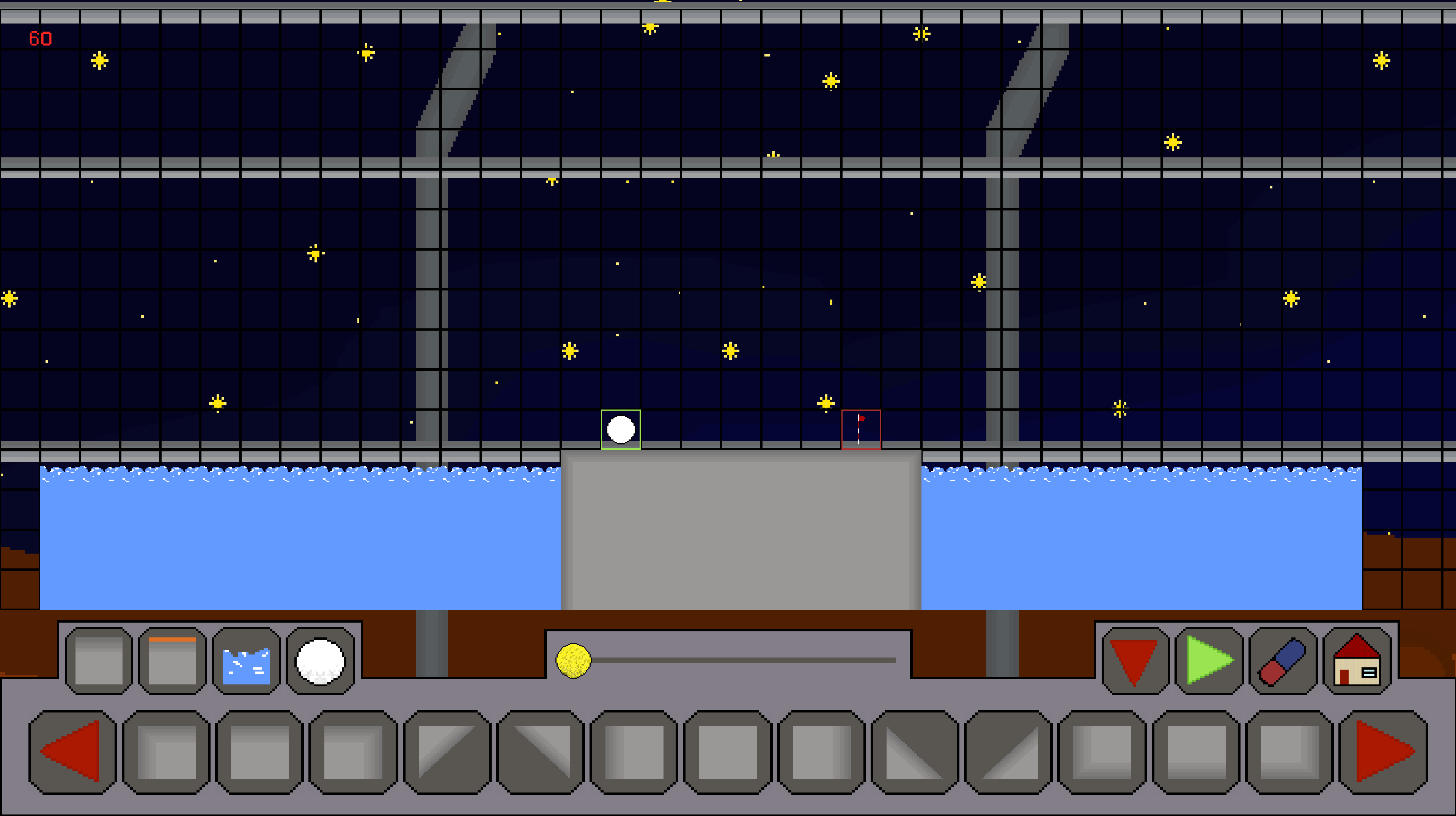 Level editor tool to create and share custom levels in Super Golf Race