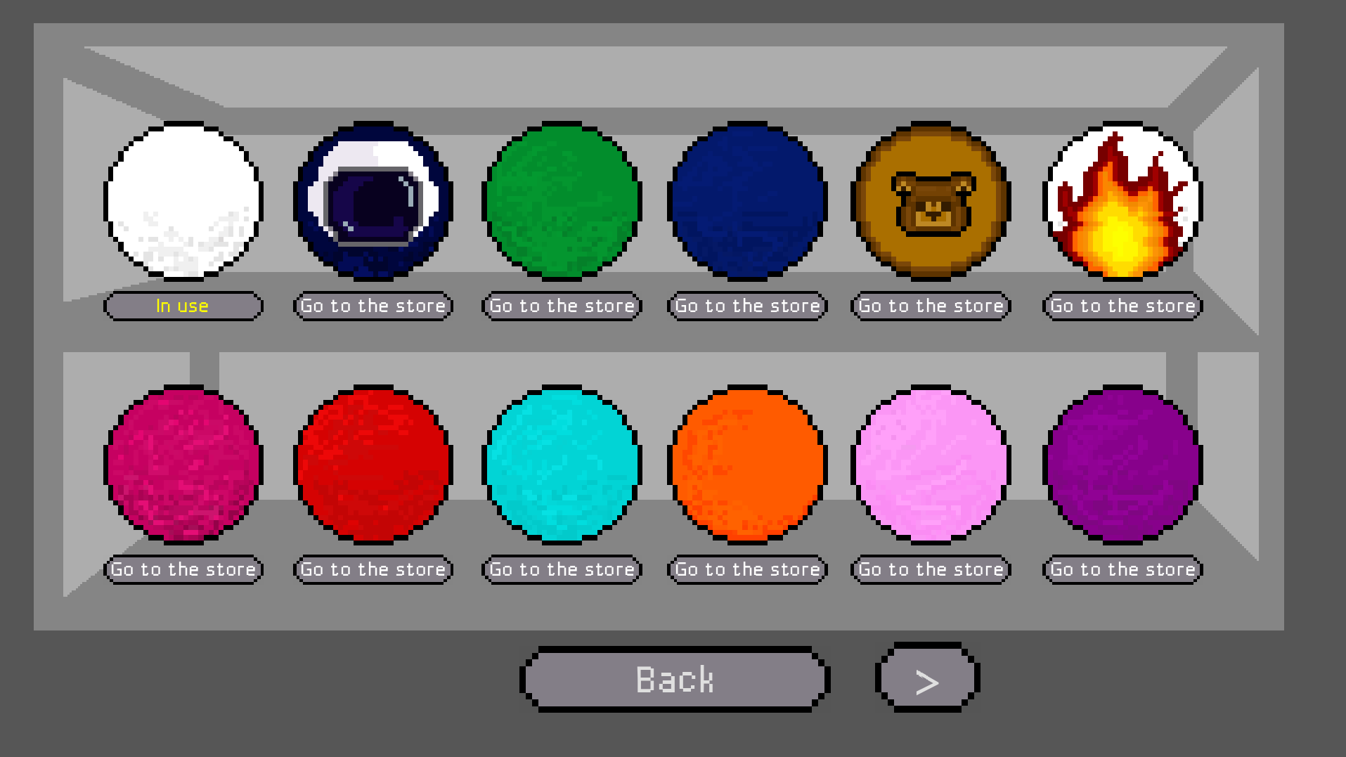 Character customization with skins and visual effects in Super Golf Race
